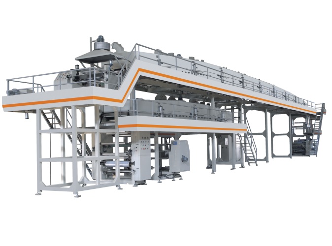 Laminating machine for belt coating